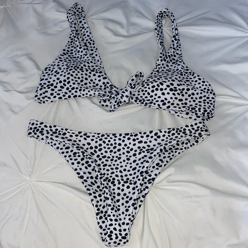 Dalmatian print bikini